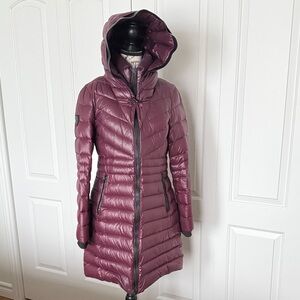 Atelier noir/Rudsak Women's Purple Hooded Puffer Coat